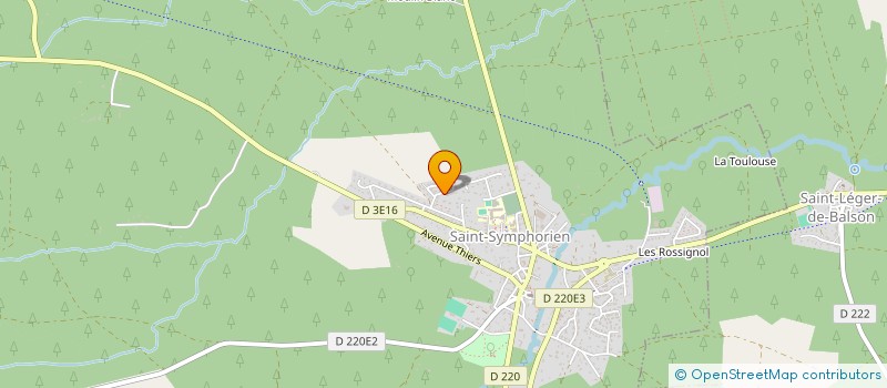 localisation de l'entreprise MADAME NADEGE LAMARQUE  SAINT-SYMPHORIEN