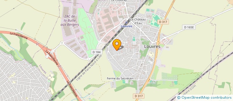 localisation de l'entreprise MADAME NADEGE LAMBERT  LOUVRES