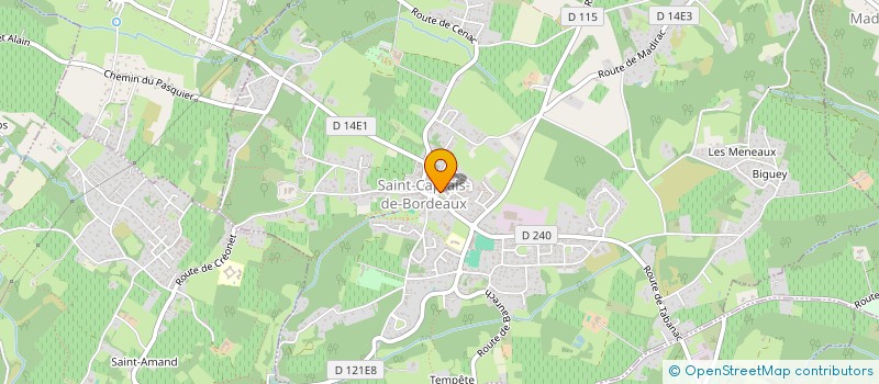 localisation de l'entreprise MADAME NADEGE LAURENTIAUX  SAINT-CAPRAIS-DE-BORDEAUX