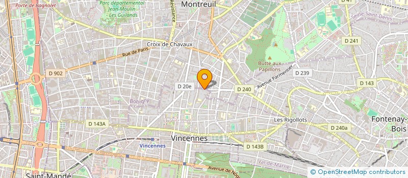 localisation de l'entreprise MADAME NADEGE LECOMTE  VINCENNES