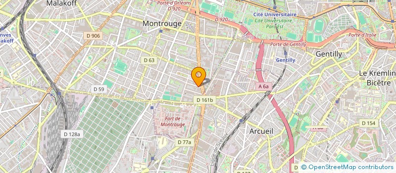 localisation de l'entreprise MADAME NADEGE LECOMTE à MONTROUGE