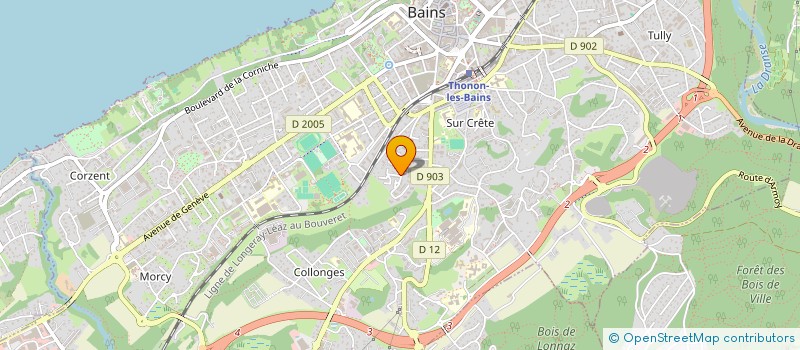 localisation de l'entreprise MADAME NADEGE LEGLAND à THONON-LES-BAINS