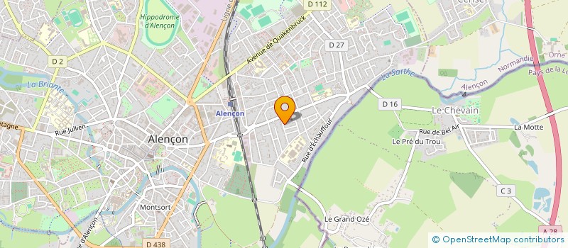 localisation de l'entreprise MADAME NADEGE LENAS à ALENCON