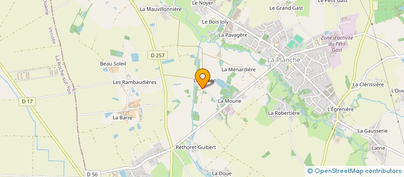 localisation de l'entreprise MADAME NADEGE LOIRAT  LA PLANCHE