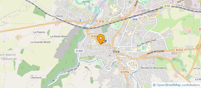 localisation de l'entreprise MADAME NADEGE LORANT  VIRE-NORMANDIE