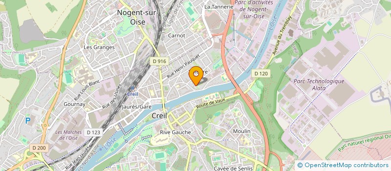 localisation de l'entreprise MADAME NADEGE LOUAMBA DIEYAS  CREIL