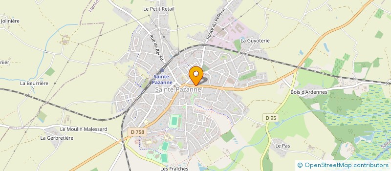 localisation de l'entreprise MADAME NADEGE LOUERAT à SAINTE-PAZANNE