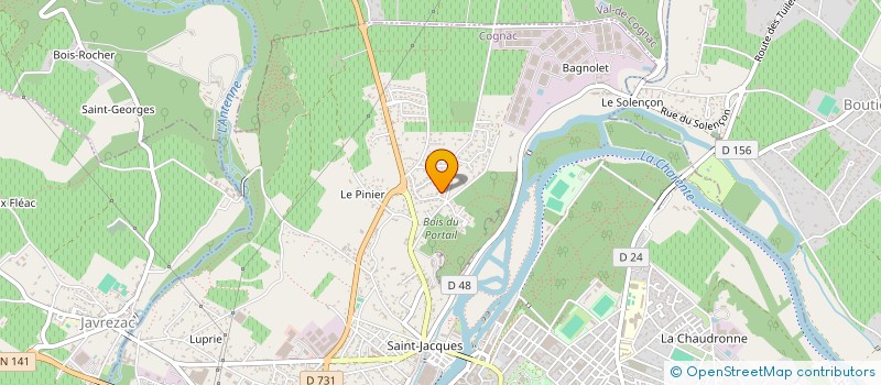 localisation de l'entreprise MADAME NADEGE MARCHESIN à COGNAC