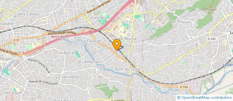 localisation de l'entreprise MADAME NADEGE MARIE LUCIE ENERT  TOULON