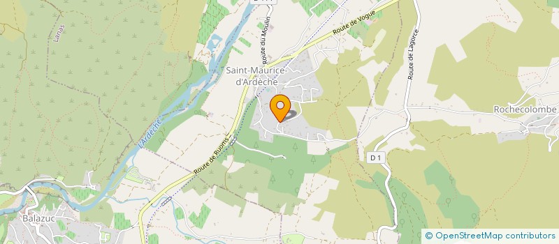 localisation de l'entreprise MADAME NADEGE MARTIN  SAINT-MAURICE-D'ARDECHE