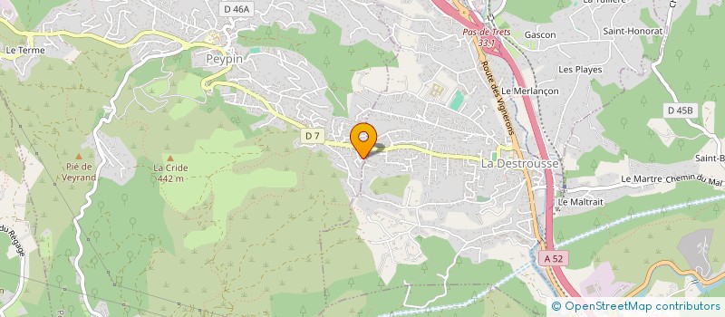 localisation de l'entreprise MADAME NADEGE MATHERAT  PEYPIN