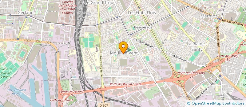 localisation de l'entreprise MADAME NADEGE MATHIEU  VENISSIEUX