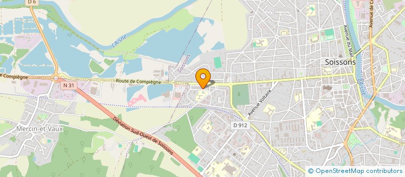 localisation de l'entreprise MADAME NADEGE MEUNIER à SOISSONS