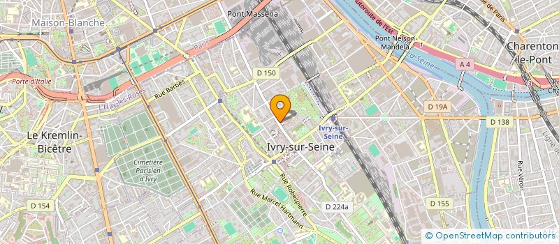 localisation de l'entreprise MADAME NADEGE MEVEL  IVRY-SUR-SEINE