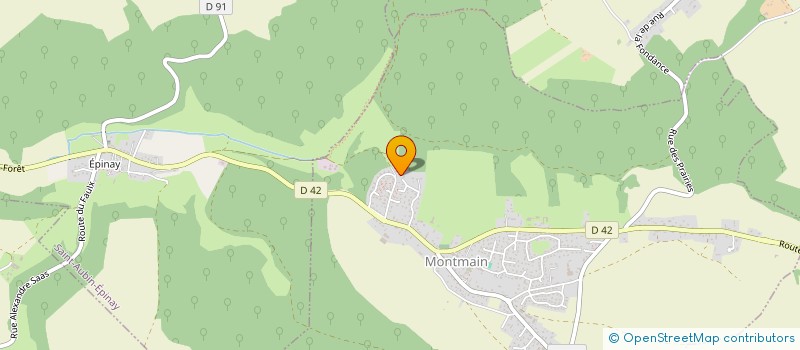 localisation de l'entreprise MADAME NADEGE MIGNIOD  MONTMAIN