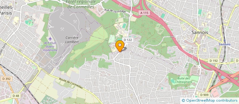 localisation de l'entreprise MADAME NADEGE MILEUS  SANNOIS