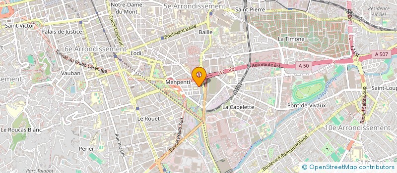 localisation de l'entreprise MADAME NADEGE MONGE  MARSEILLE