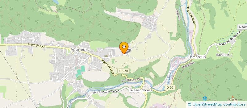 localisation de l'entreprise MADAME NADEGE MONTAGNAT  APPRIEU