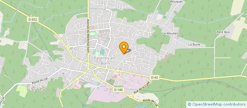 localisation de l'entreprise MADAME NADEGE MONTARU  PARENTIS-EN-BORN