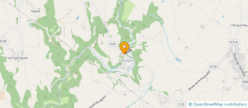 localisation de l'entreprise MADAME NADEGE MOTILLON  CALMONT