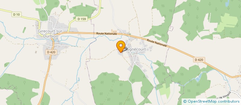 localisation de l'entreprise MADAME NADEGE MOUGEOLLE  GUGNECOURT