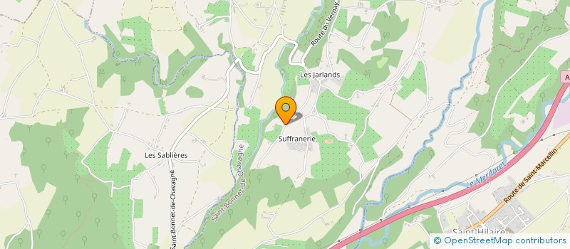 localisation de l'entreprise MADAME NADEGE MOUTELET  SAINT-BONNET-DE-CHAVAGNE