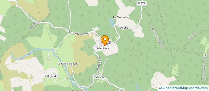 localisation de l'entreprise MADAME NADEGE MOYART à SAINT-SULPICE-LES-BOIS