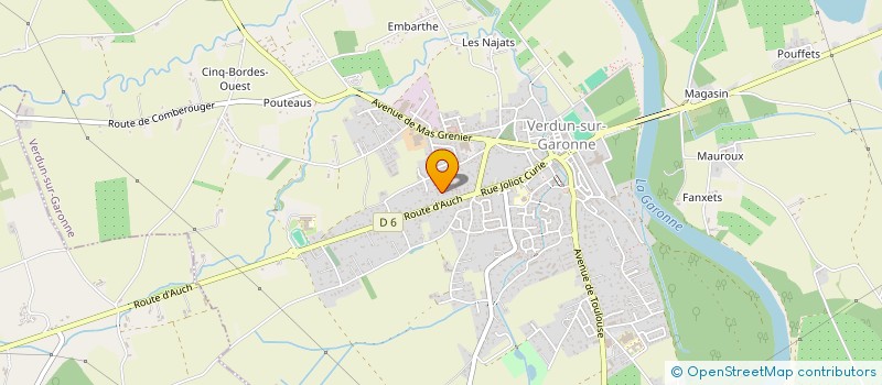 localisation de l'entreprise MADAME NADEGE NOUVEL  VERDUN-SUR-GARONNE