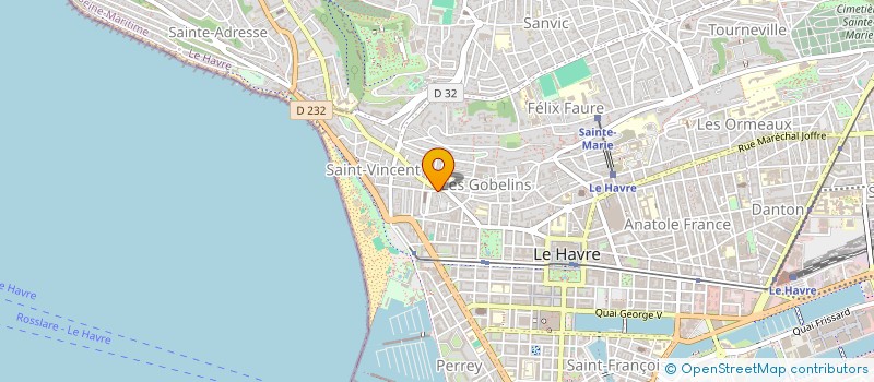 localisation de l'entreprise MADAME NADEGE OBOEUF  LE HAVRE