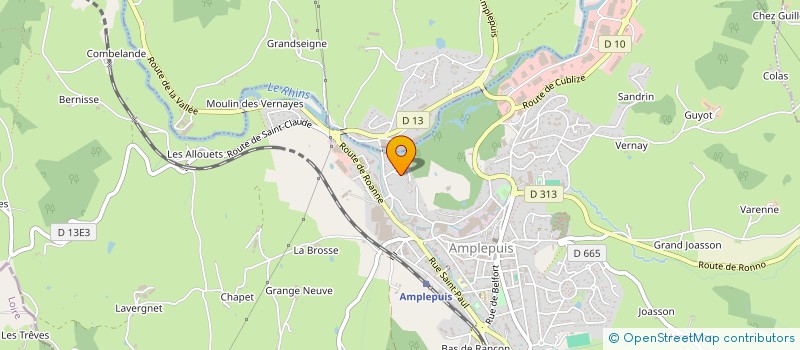 localisation de l'entreprise MADAME NADEGE ODJET  AMPLEPUIS