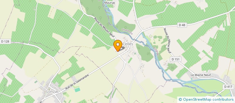 localisation de l'entreprise MADAME NADEGE PAGNEUX à CELLES