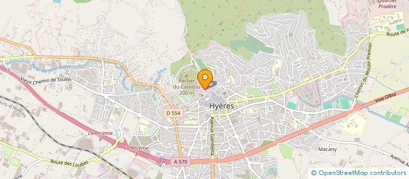 localisation de l'entreprise MADAME NADEGE PAOLI à HYERES