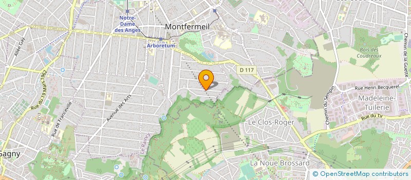 localisation de l'entreprise MADAME NADEGE PARIS à MONTFERMEIL