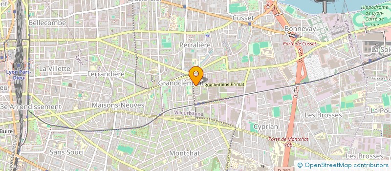 localisation de l'entreprise MADAME NADEGE PARMENTIER  VILLEURBANNE