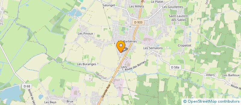 localisation de l'entreprise MADAME NADEGE PERRAUD  PONT-DE-VAUX