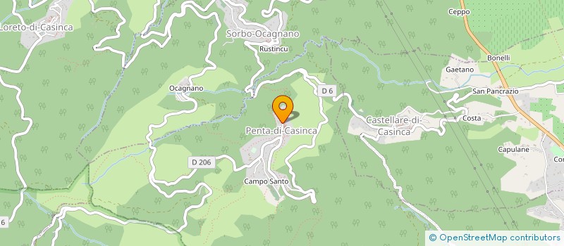 localisation de l'entreprise MADAME NADEGE PINNA  PENTA-DI-CASINCA