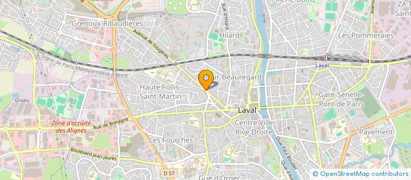 localisation de l'entreprise MADAME NADEGE POIRIER à LAVAL