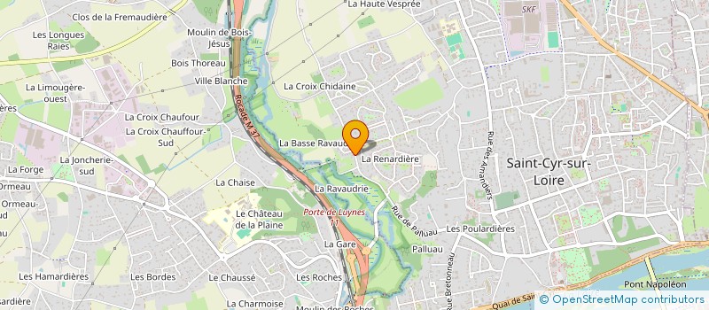 localisation de l'entreprise MADAME NADEGE PORTEVIN  SAINT-CYR-SUR-LOIRE