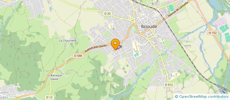 localisation de l'entreprise MADAME NADEGE PREVOST  BRIOUDE