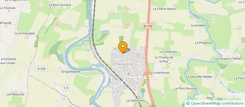 localisation de l'entreprise MADAME NADEGE PROVOST  CHEVAIGNE