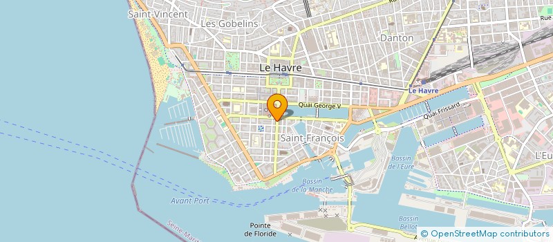 localisation de l'entreprise MADAME NADEGE QUERTIER à LE HAVRE