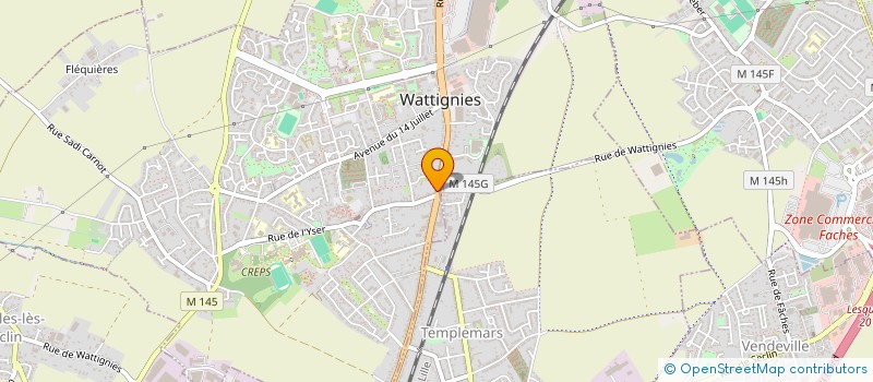 localisation de l'entreprise MADAME NADEGE RAES  WATTIGNIES