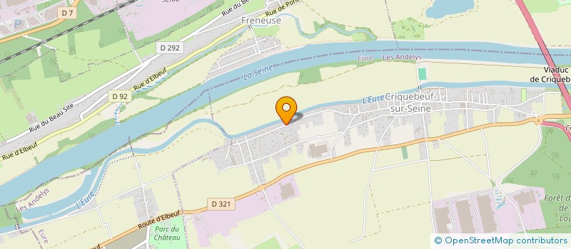 localisation de l'entreprise MADAME NADEGE RAGOT  CRIQUEBEUF-SUR-SEINE