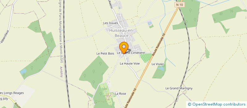 localisation de l'entreprise MADAME NADEGE RAIMBAULT  HUISSEAU-EN-BEAUCE