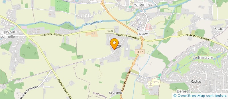 localisation de l'entreprise MADAME NADEGE RAYNAUD  FONTENILLES