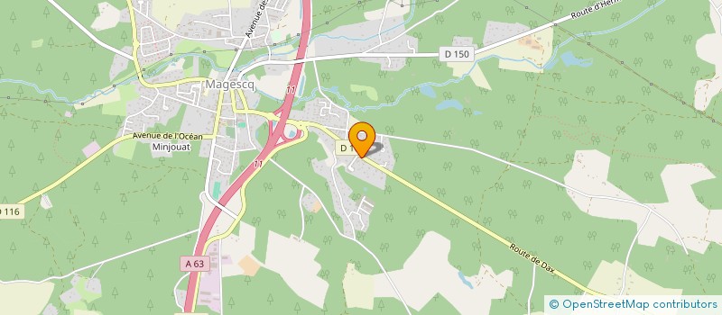 localisation de l'entreprise MADAME NADEGE REFOUR  MAGESCQ