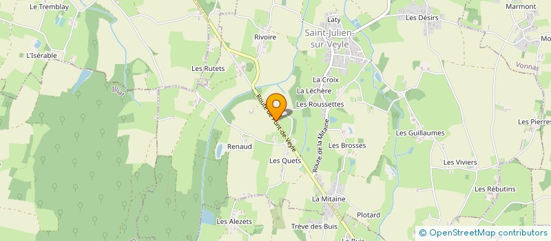 localisation de l'entreprise MADAME NADEGE REVERDY  SAINT-JULIEN-SUR-VEYLE