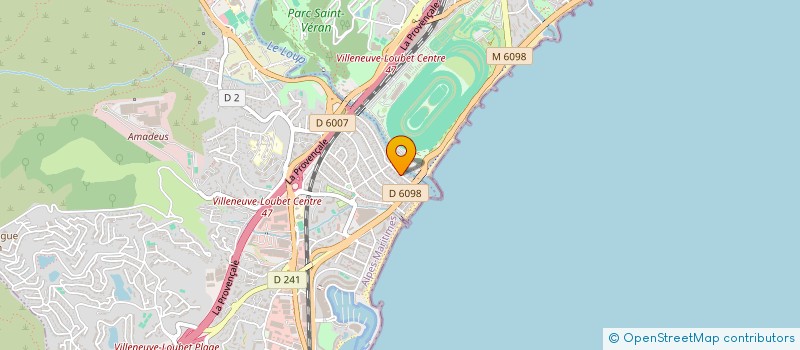 localisation de l'entreprise MADAME NADEGE REYMOND à VILLENEUVE-LOUBET
