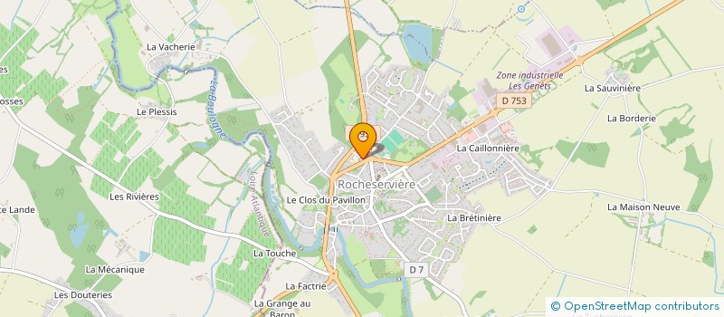 localisation de l'entreprise MADAME NADEGE ROBINEAU  ROCHESERVIERE