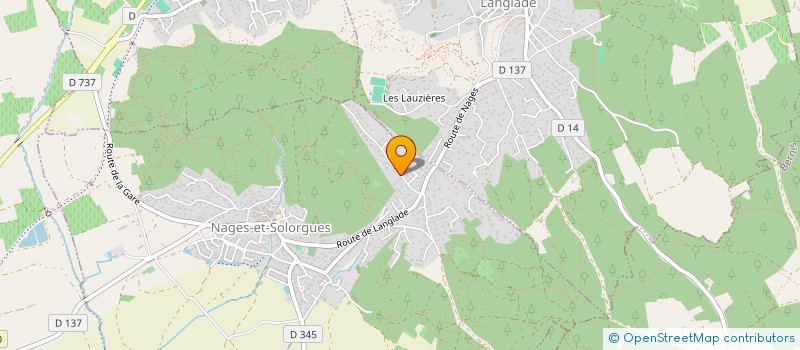 localisation de l'entreprise MADAME NADEGE ROLIN  NAGES-ET-SOLORGUES